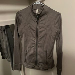 lululemon grey zip up jacket